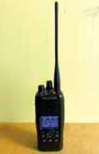 One of the new Kenwood 5430 handheld radios put in use by emergency responders.